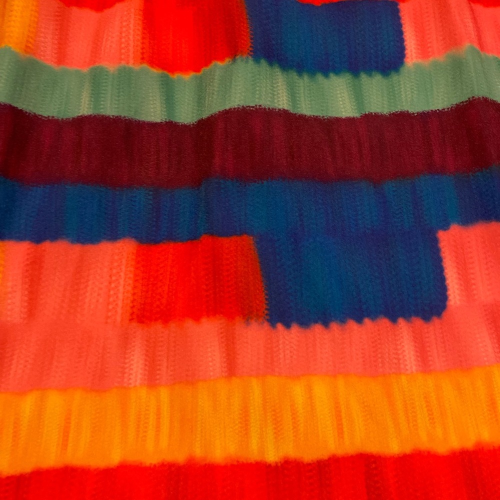 Extremely Vibrant Multi Colored Fun Open Back Dre… - image 3